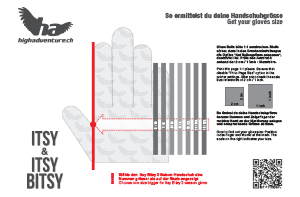 HighAdventure Gloves Sizes