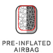 Pre-inflated airbag